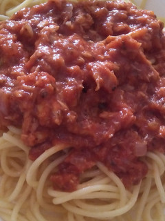 A picture of Pam's Tuna pasta....