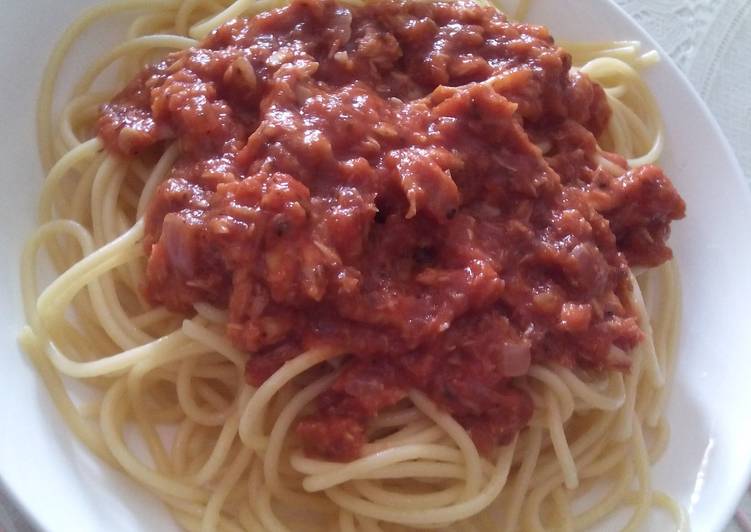 Steps to Prepare Homemade Pam&#39;s Tuna pasta…