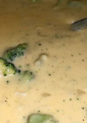 A picture of Broccoli soup.