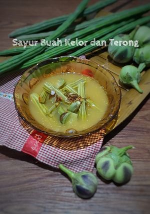 Foto resep Sayur Buah Kelor & Terong