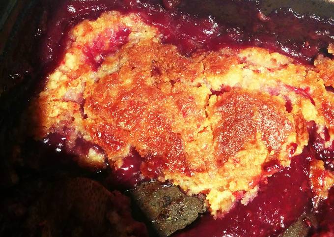 Recipe of Any-night-of-the-week Delicious Rasberry-Peach &#34;Dump Cake&#34;