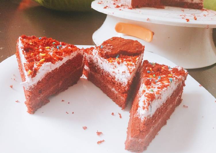 Steps to Prepare Homemade Red velvet cake