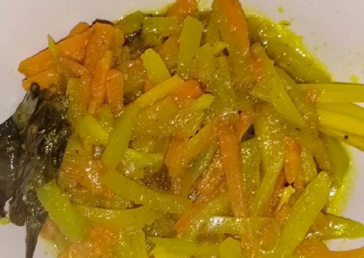 Resep Tumis jepang-wortel bumbu kuning Anti Gagal