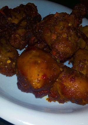 A picture of Peppered chicken.