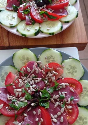 Une photo de Petite salade estivale anti gaspi