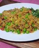Cabbage pea subji