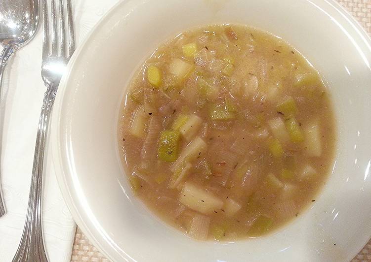 Creamy leek potatoe soup (without the cream)