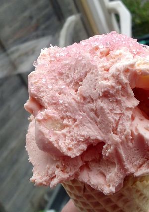 A picture of super creamy ice cream.