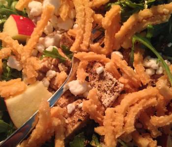 Popular Cuisine Summer Arugula tossed with Chicken Goat Cheese  Apple Restaurant Style