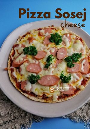 Gambar 🇮🇹 Pizza Sosej Cheese Simple