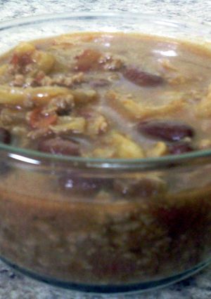 A picture of Spicy Beef and Cabbage Soup.