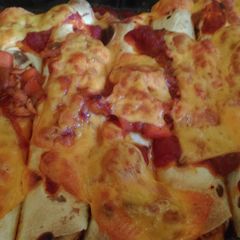 A picture of Chicken fajita bake.