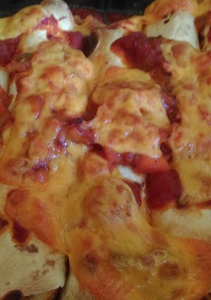 A picture of Chicken fajita bake.