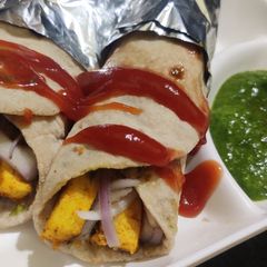 Paneer tikka Roll A picture of Paneer tikka Roll.