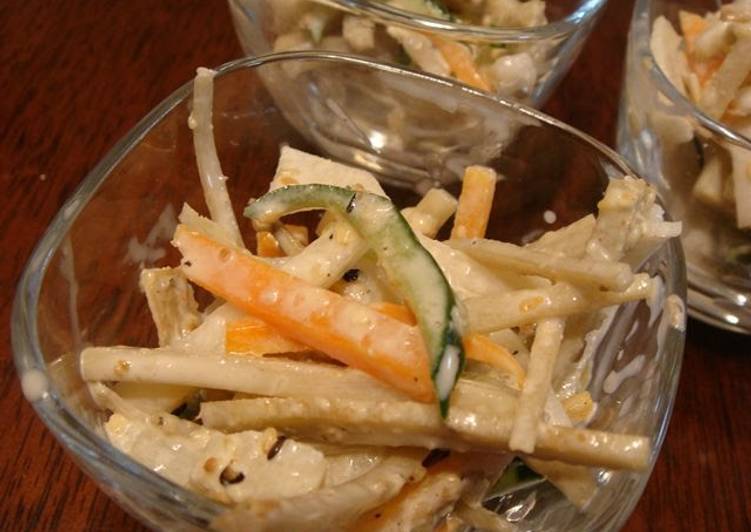 Step-by-Step Guide to Prepare Quick Natural Medicinal Cooking! Burdock Root Salad