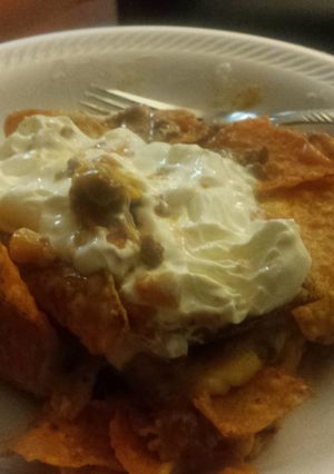 A picture of Dorito casserole.
