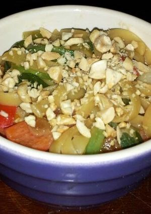 A picture of Peanut Ginger Noodles - Vegan.