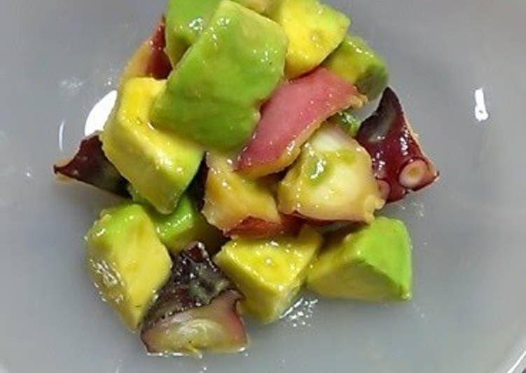 Recipe of Homemade Avocado and Octopus with Wasabi