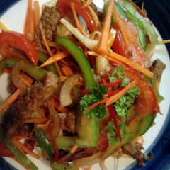 A picture of Amy's Beef Stir Fry.