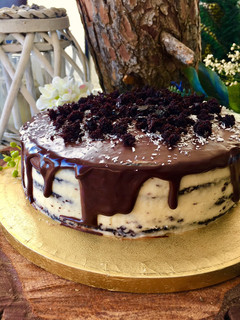 Una foto de Tarta de chocolate Hershey’s con coco 🍫 🥥