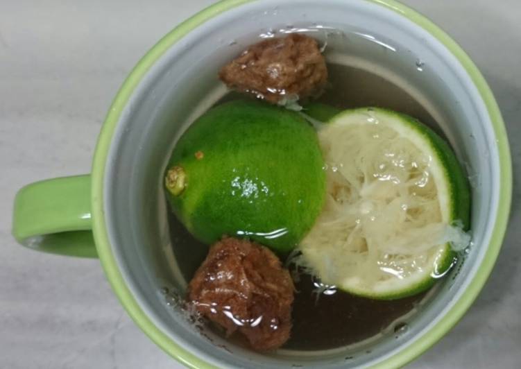 Sore Throat Lime Drink Remedy