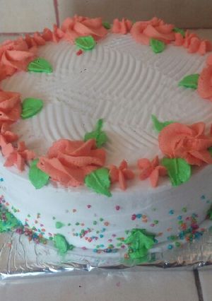 A picture of Queen Victoria sponge cake.