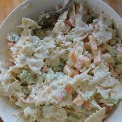 A picture of taisen's macaroni salad.