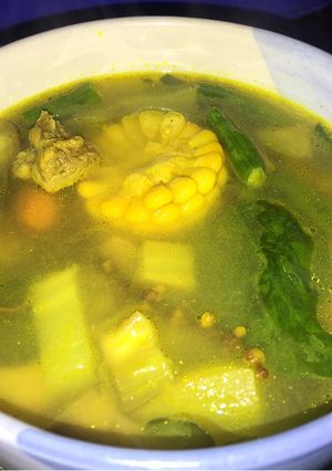 Foto resep Sayur Asem Bumbu Kuning + Daging dan Jamur Kancing