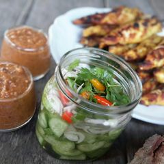 A picture of Marinated Cucumber.
