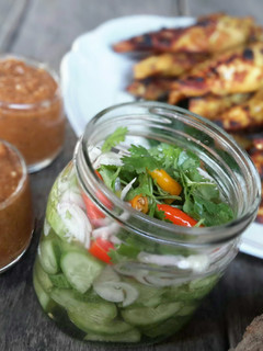 A picture of Marinated Cucumber.