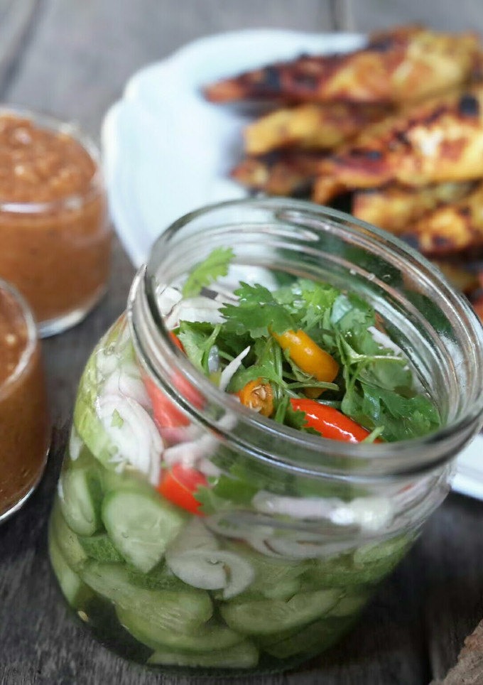 A picture of Marinated Cucumber.