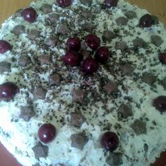 A picture of Sig's Black Forest Torte.