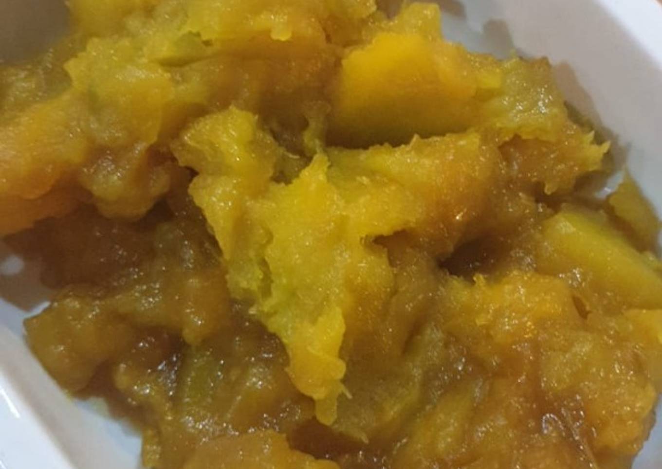 Mashed pumpkin