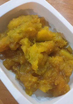 A picture of Mashed pumpkin.