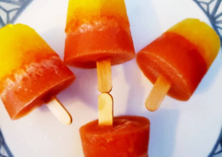 Recipe of Perfect Amazing lemonjello Gatorade popsicle