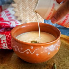 Bengali Misti doi ghol with yakult A picture of Bengali Misti doi ghol with yakult.