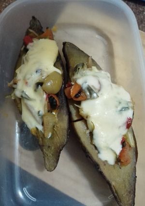 Una foto de Batatas rellenas gratinadas