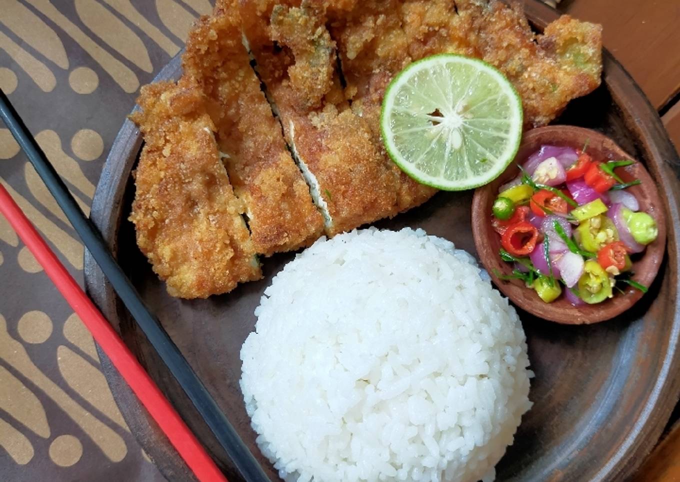 Saus tortilla putih telur renyah I.