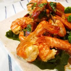 A picture of Easy Lemon-Oil Grilled Shrimp - Great for BBQ.