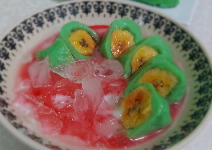 Resep Es Pisang Ijo Khas Makassar Kulit Lembut Oleh Mamakewawa Cookpad 