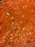 Alligator chili and beans