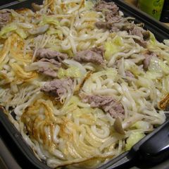 A picture of Griddle Fried Udon for Weekend Lunches.