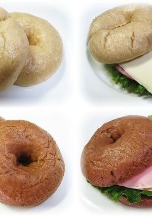 A picture of Rice Flour Bagels!!.