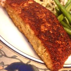 A picture of Blackened Seasoned Salmon.