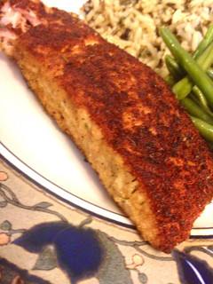 A picture of Blackened Seasoned Salmon.
