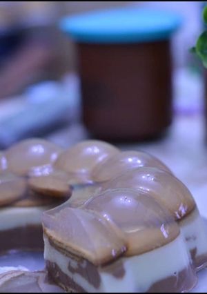 Foto resep Puding Lapis Marie Susu Milo