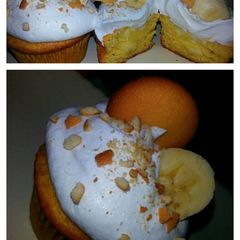 A picture of Banana Pudding Cupcakes.