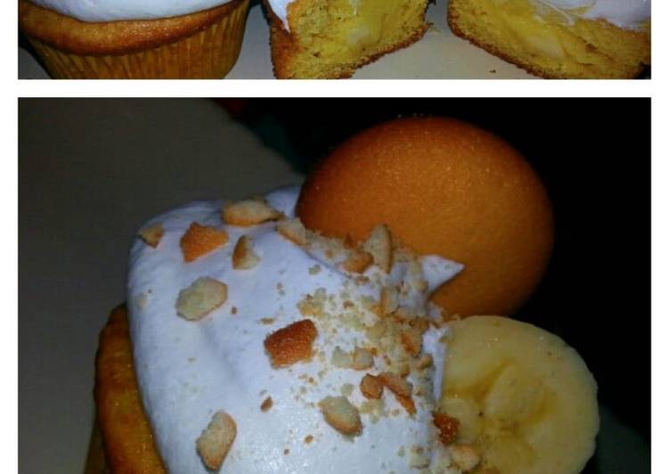 Recipe of Homemade Banana Pudding Cupcakes