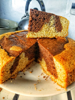 Una foto de Torta marmolada semi integral