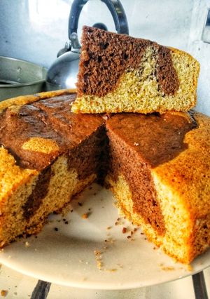 Una foto de Torta marmolada semi integral